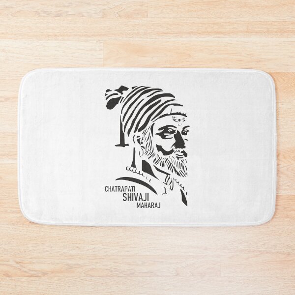 Item preview, Chatrapati Shivaji Maharaj's monochrome shadow portrait designed and sold by ShubhankarK.
