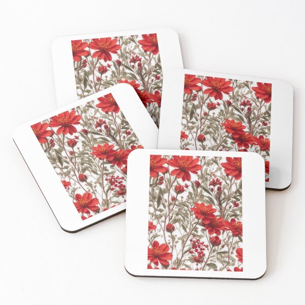 Item preview, pattern of colorful flowers designed and sold by INKNIK.