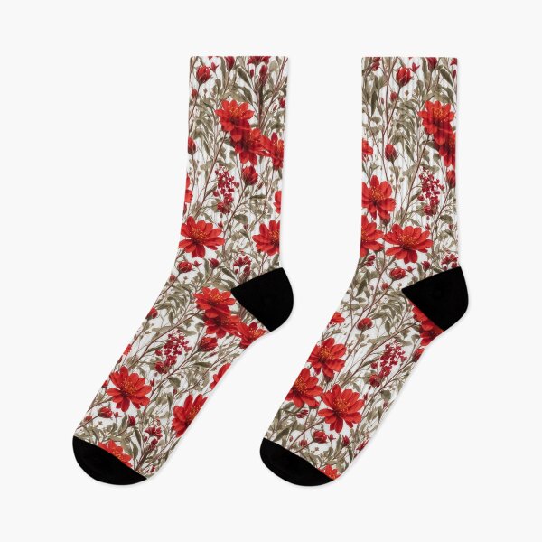 Item preview, pattern of colorful flowers designed and sold by INKNIK.