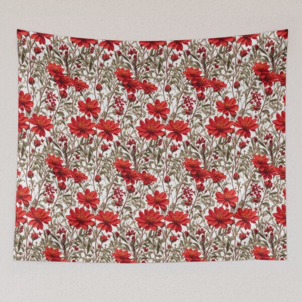 Item preview, pattern of colorful flowers designed and sold by INKNIK.