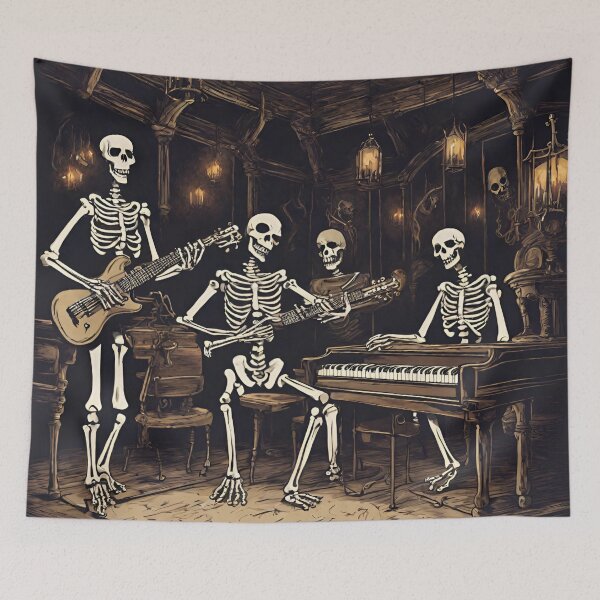 Item preview, A Haunted House Jam Session designed and sold by cozycozyart.