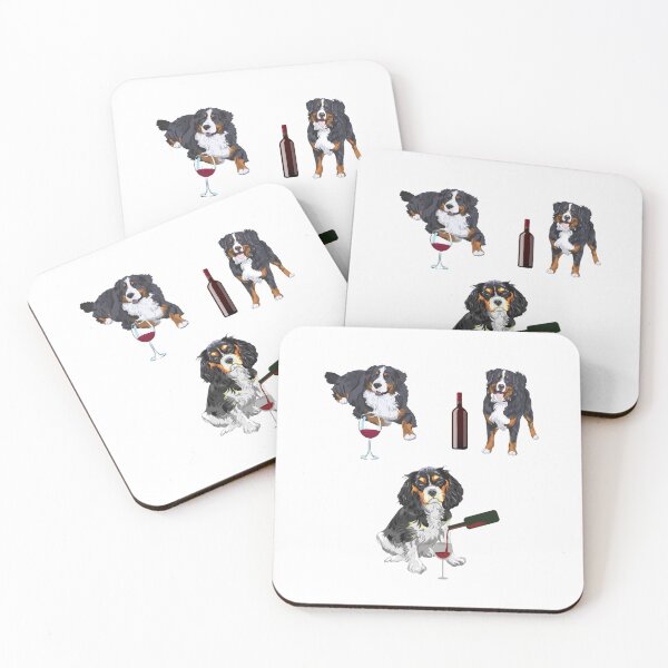 Item preview, Australian Shepherd And Wine Cute Breeds And Wine designed and sold by Deonnamulholl.
