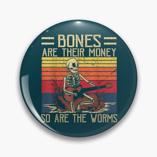 Item preview, Bones Are Their MoneySkeleton Playing Guitar Retro Vintage designed and sold by Deonnamulholl.
