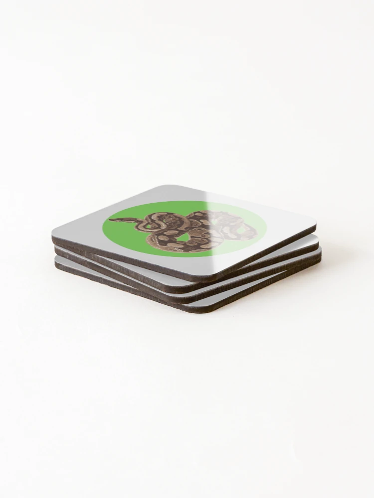 Thumbnail 4 of 5, Coasters (Set of 4), Ball Python designed and sold by Corner-Distro.