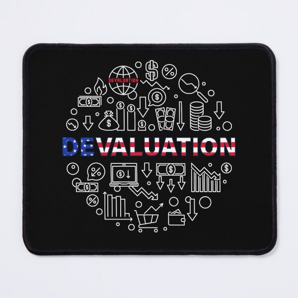 Item preview, Devaluation and Economy USA Flag circle shaped design - US America money and dollars round outline design designed and sold by venomousvector.