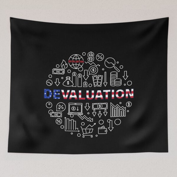 Item preview, Devaluation and Economy USA Flag circle shaped design - US America money and dollars round outline design  designed and sold by venomousvector.