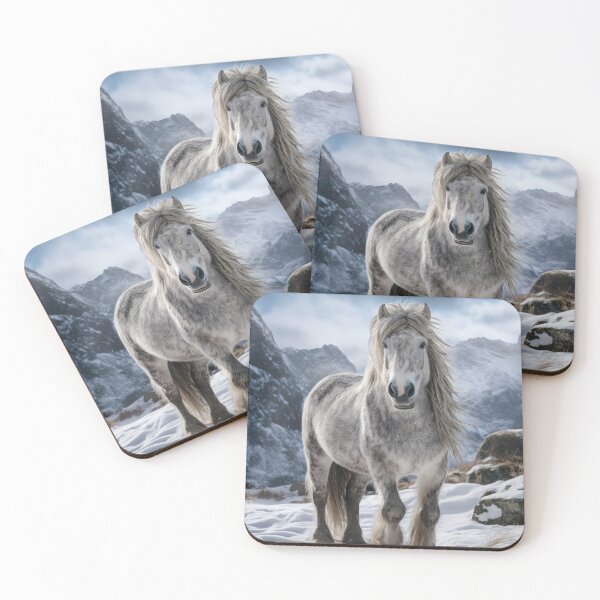 Item preview, Dapple Gray Pony in the Snow designed and sold by Elisabeth Lucas.