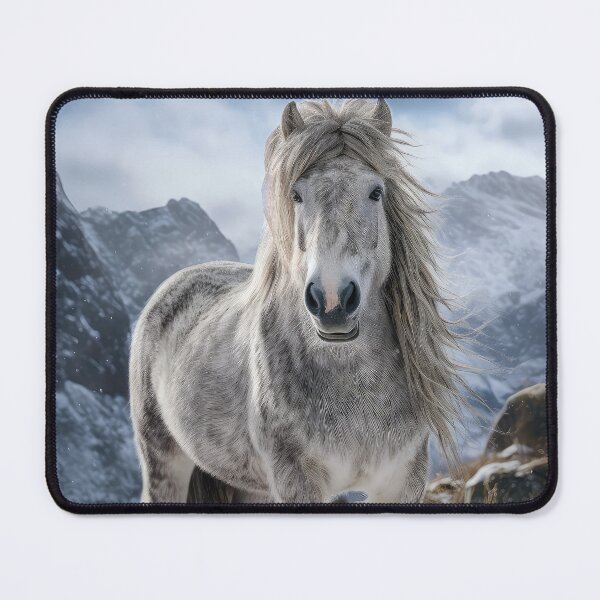 Item preview, Dapple Gray Pony in the Snow designed and sold by Elisabeth Lucas.