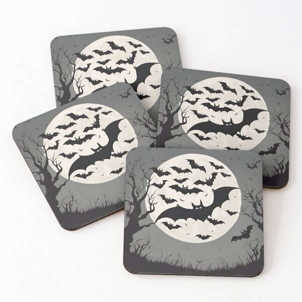 Item preview, Bats in Moonlight designed and sold by cozycozyart.