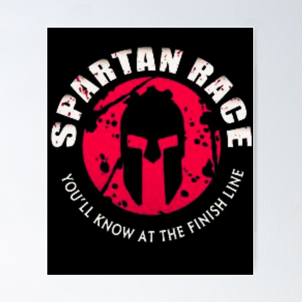 Vista previa del artículo con la obra «Spartan Race: lo sabrás en la línea de meta», diseñado y vendido por artfartzzz.
