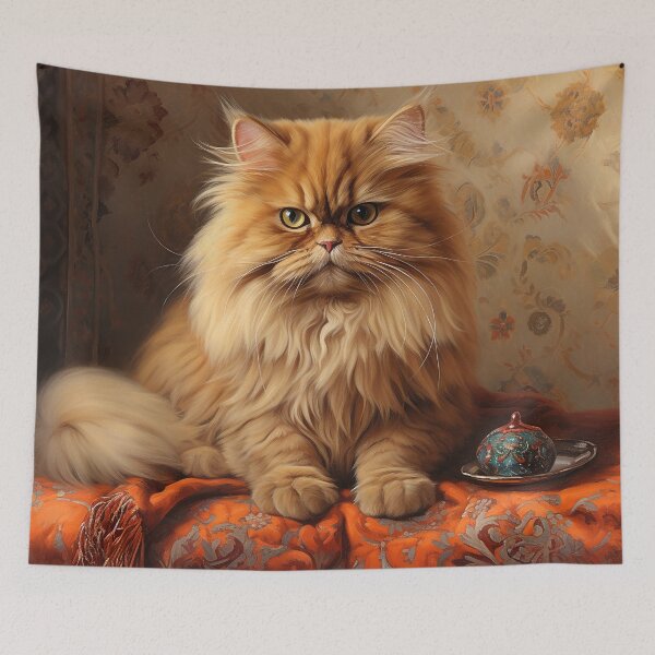 Item preview, Orange Persian Cat 01 designed and sold by Elisabeth Lucas.