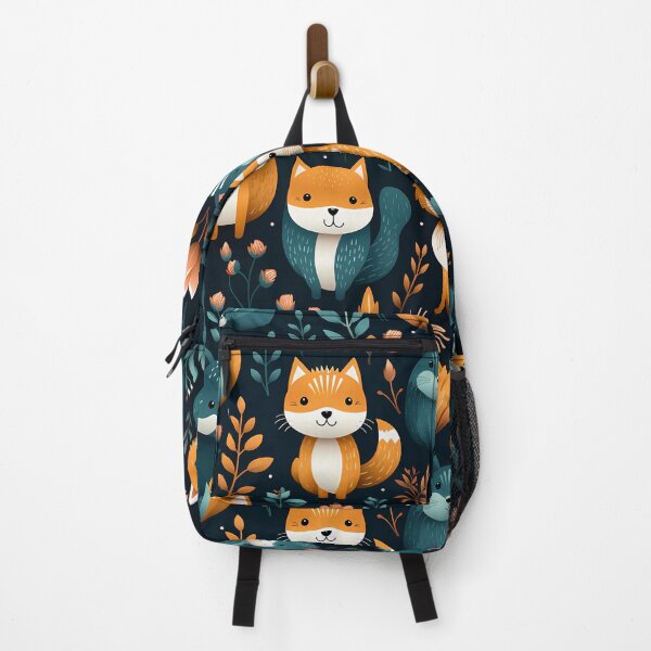 Item preview, Cute fox in a seamless pattern designed and sold by PSKStudio.