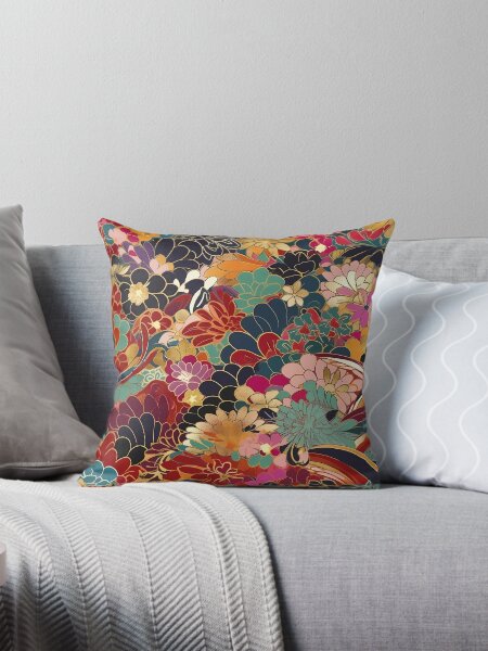 Item preview, Floral kimono japanese pattern designed and sold by LittleNippon.