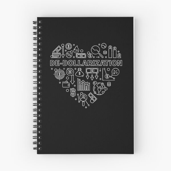 Item preview, DE-DOLLARIZATION Heart - Economy heart-shaped design - US America money and dollars outline design  designed and sold by venomousvector.