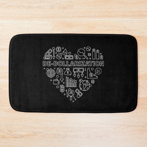 Item preview, DE-DOLLARIZATION Heart - Economy heart-shaped design - US America money and dollars outline design  designed and sold by venomousvector.