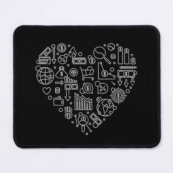 Item preview, Recession Heart - Economy heart-shaped design - US America money and dollars outline design  designed and sold by venomousvector.