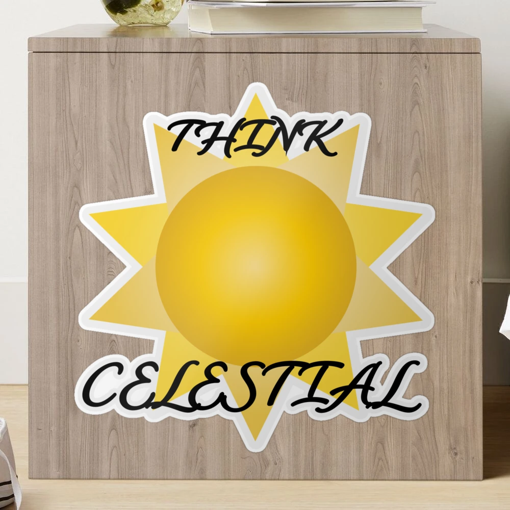 Think Celestial Sticker for Sale by EmeraldFox93