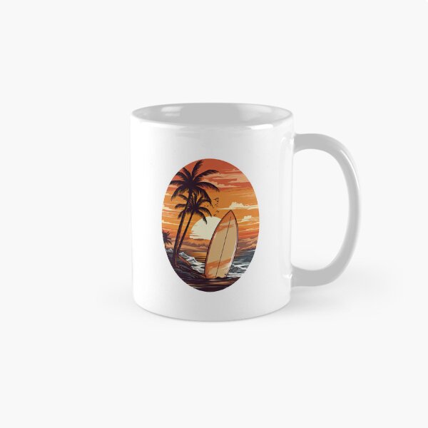 Item preview, Sunset Surfboard Vector Style designed and sold by eyestetix.