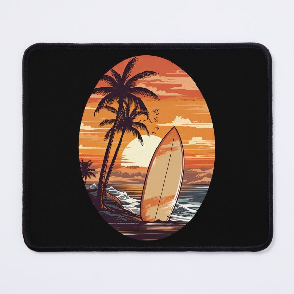 Item preview, Sunset Surfboard Vector Style designed and sold by eyestetix.