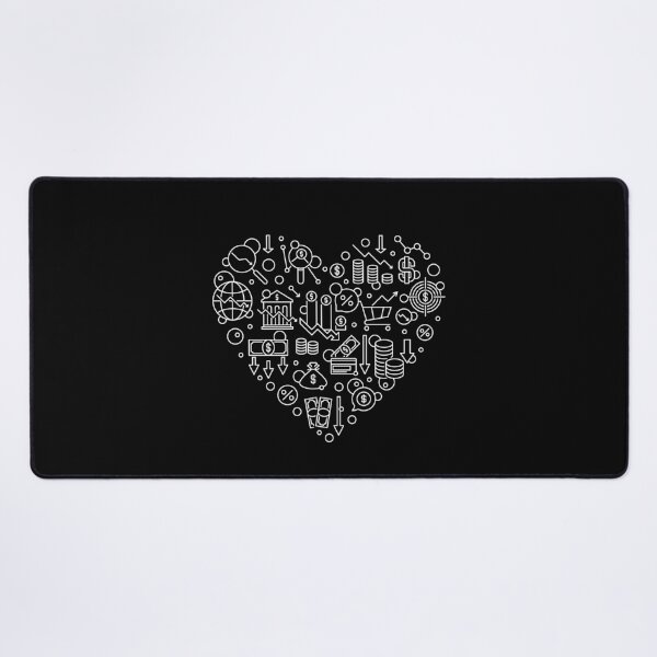 Item preview, Financial Crisis Heart - Economy heart-shaped design - US America money and dollars outline design  designed and sold by venomousvector.