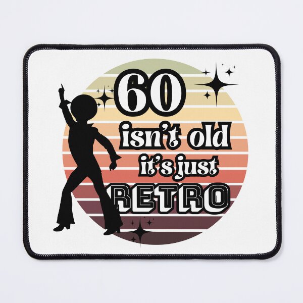 Item preview, funny 60th birthday quote for Elderly People, 60 isn't old it's just retro designed and sold by Lmbr-shop.