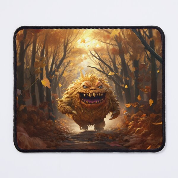 Item preview, Crazy Round Autumn Leaves Monster designed and sold by AbsudlyEpicAI.