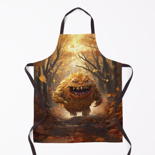 Item preview, Crazy Round Autumn Leaves Monster designed and sold by AbsudlyEpicAI.
