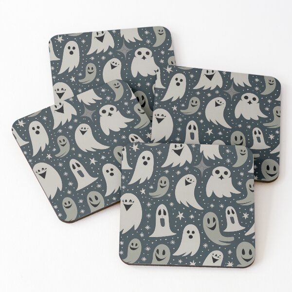 Item preview, Happy Ghosts Pattern designed and sold by Funny Vintage Stickers And T-Shirts.