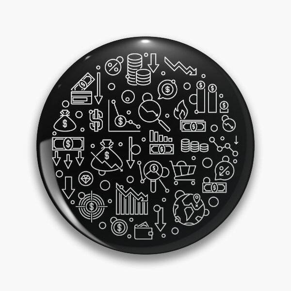 Item preview, Financial Crisis and Economy round design - US America money and dollars outline design  designed and sold by venomousvector.