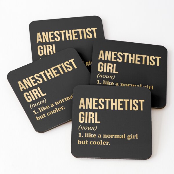 Item preview, Anesthetist Girl Definition Anesthesia in Gold designed and sold by XCIV.