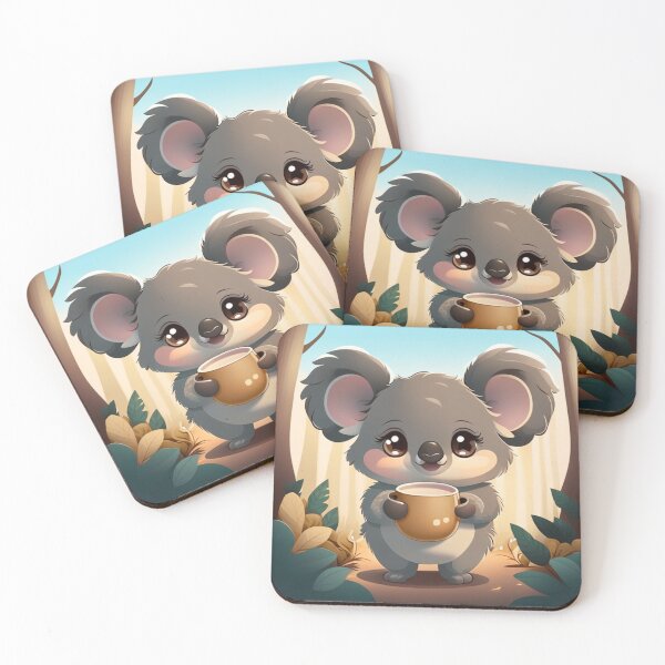 Item preview, Koala-Tea Time: Adorable Koala Sips in the Forest designed and sold by CutesyKoala.