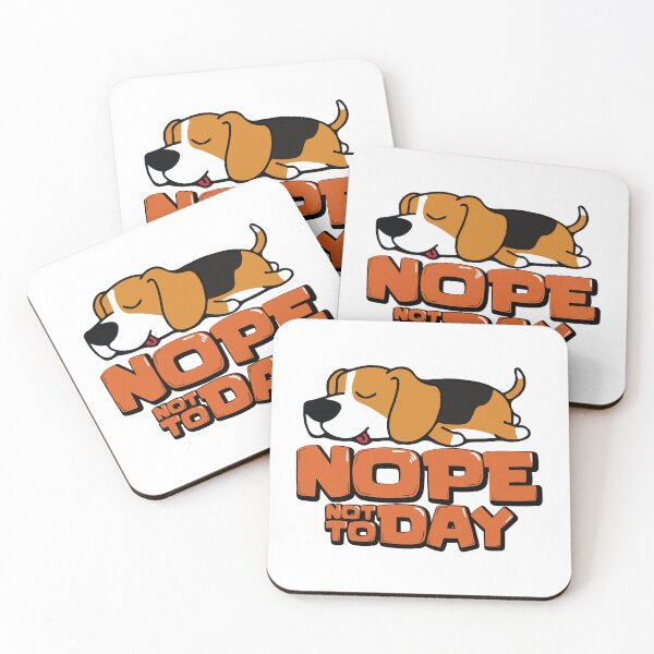 Item preview, Nope Not Today - Funny Lazy Beagle Dog Meme designed and sold by DogsHearted.