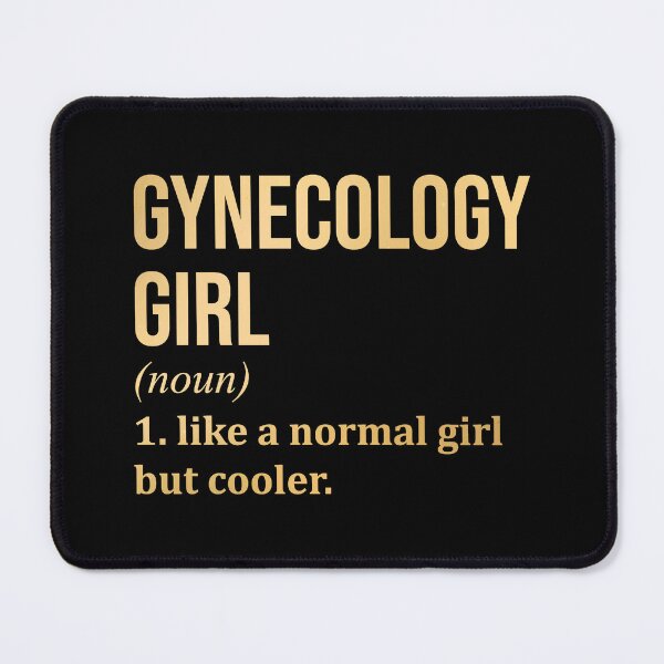 Item preview, Gynecology Girl Definition Gynecologist in Gold designed and sold by XCIV.