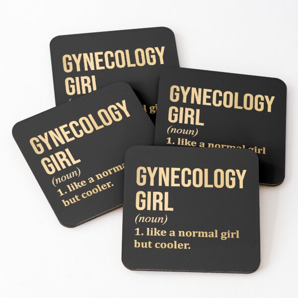 Item preview, Gynecology Girl Definition Gynecologist in Gold designed and sold by XCIV.
