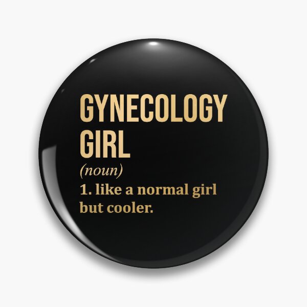 Item preview, Gynecology Girl Definition Gynecologist in Gold designed and sold by XCIV.