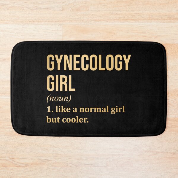 Item preview, Gynecology Girl Definition Gynecologist in Gold designed and sold by XCIV.