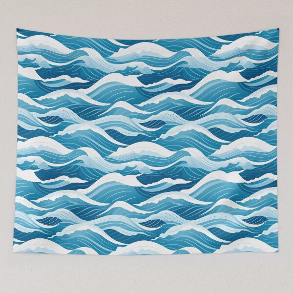 Item preview, Ocean Waves Beauty Of The Seas designed and sold by 89BLACK.