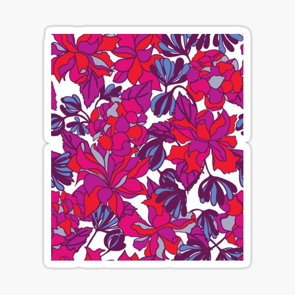 Southern sweetness pattern - red version Sticker