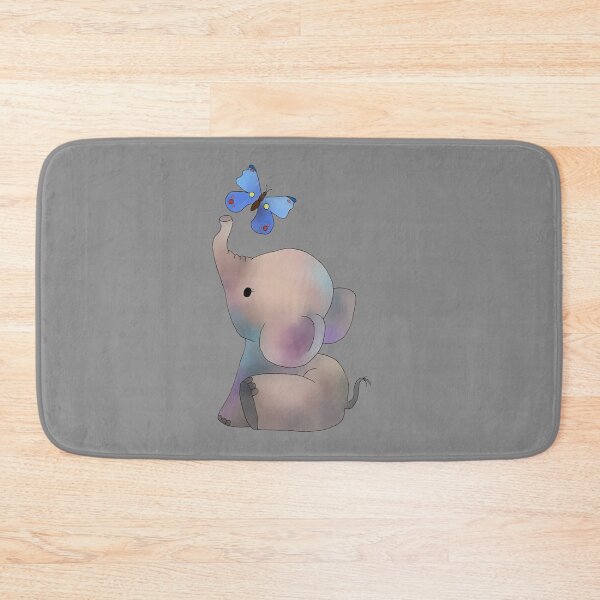 Item preview, Elephant with a butterfly designed and sold by Kamonibile.