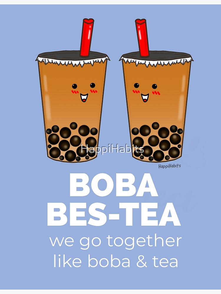 Boba Milk Tea in a cup! Poster for Sale by G-Emanuel