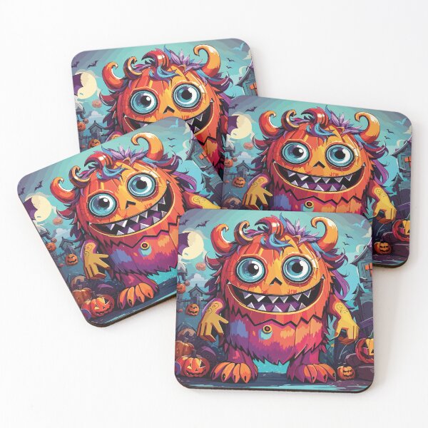 Item preview, Colorful Monster Halloween #2 designed and sold by pantacreation.