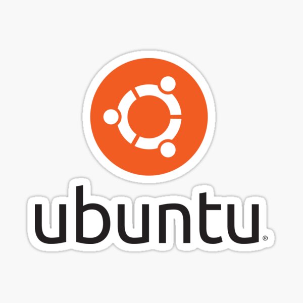 Item preview, Official Ubuntu Stacked Orange Black Logo T-Shirt designed and sold by Rainwater Merch.