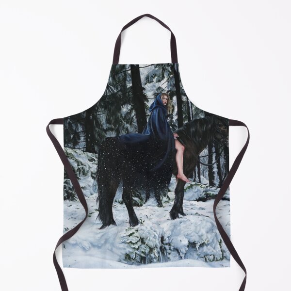 Item preview, Girl Riding Horse in Snowy Forest designed and sold by Christina Ridgeway.