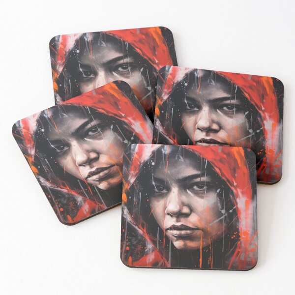 Item preview, Rain Portrait 01 Red Hood designed and sold by mhfoto.