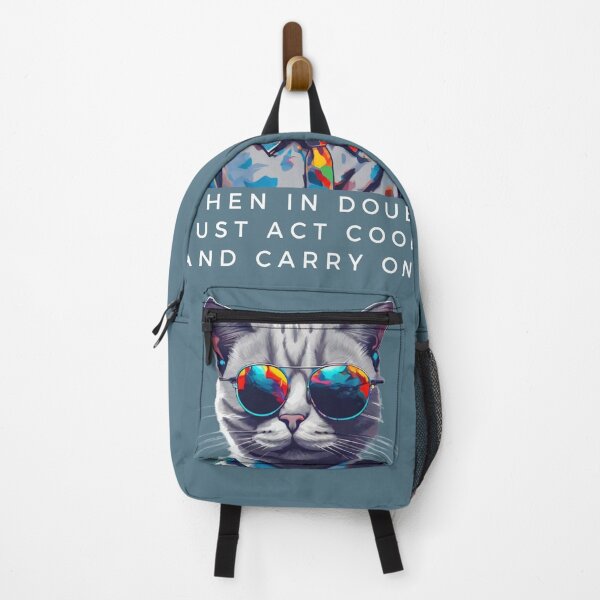 Item preview, When in doubt, just act cool and carry on. designed and sold by ALITTLETOWN.