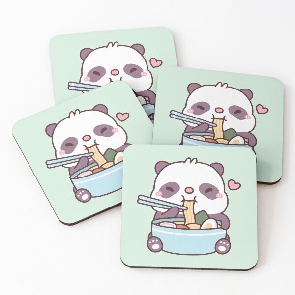 Item preview, Cute Panda Loves Eating Ramen Noodles designed and sold by rustydoodle.