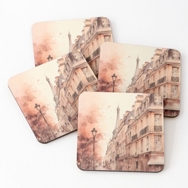 Item preview, Paris-inspired Street Scene in Watercolour and Ink designed and sold by deep-mono.