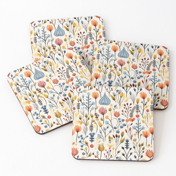 Item preview, Minimalist Hand Drawn Watercolor Flower Seamless Pattern designed and sold by exitbird.