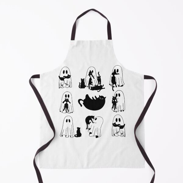 Item preview, Cute ghost black cat funny halloween designed and sold by Sukhumpan.