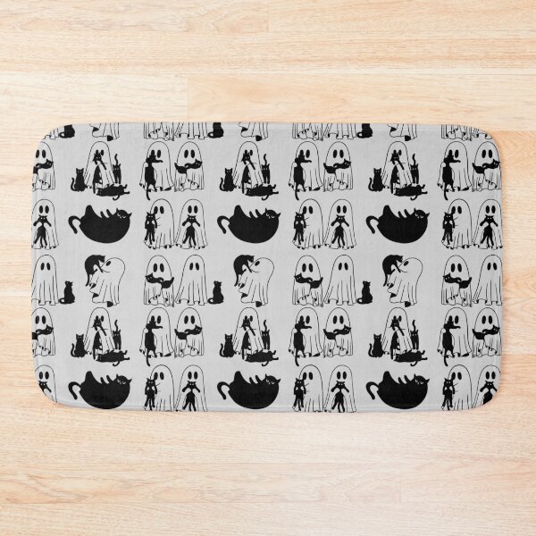 Item preview, Cute ghost black cat funny halloween designed and sold by Sukhumpan.